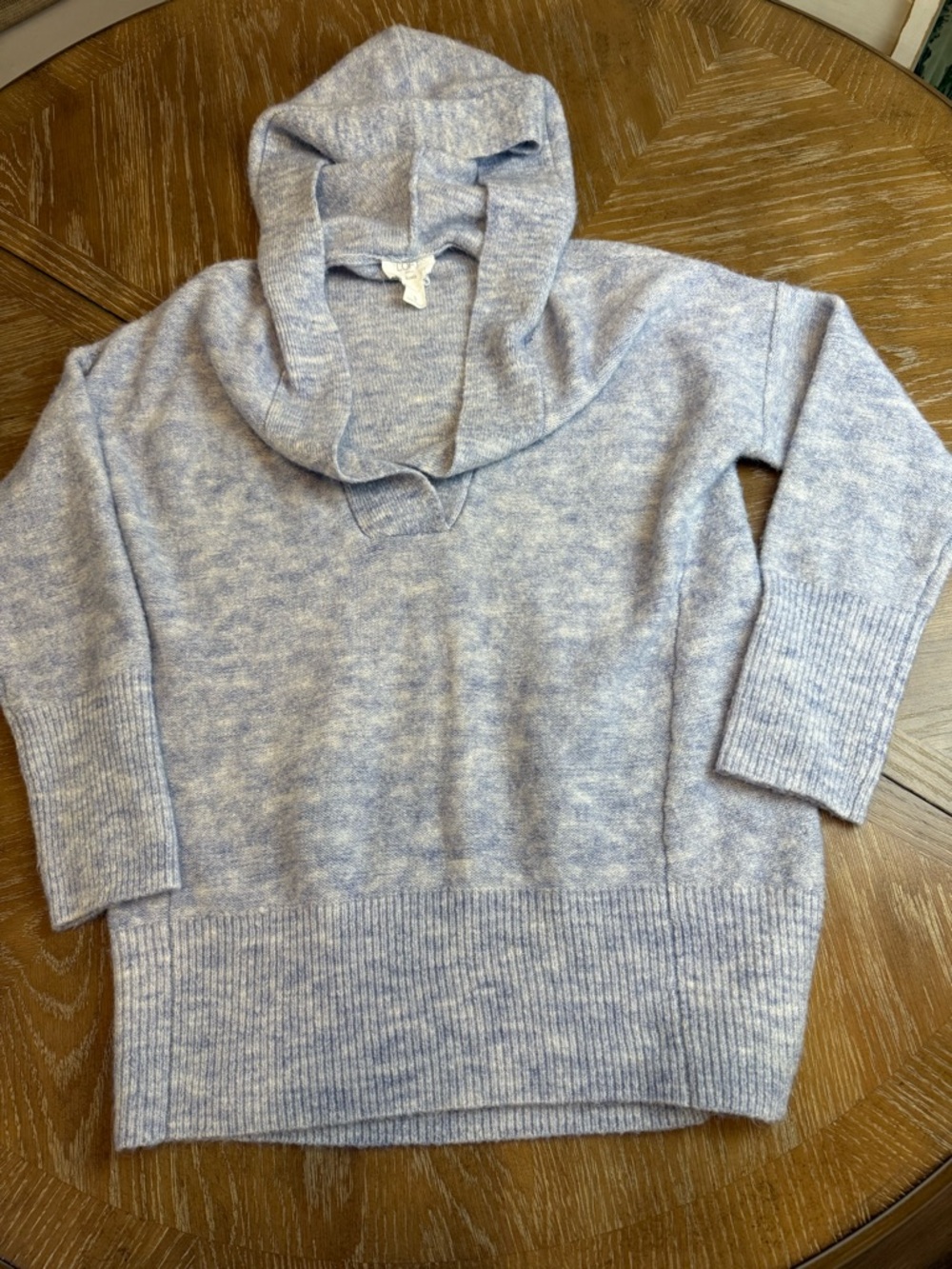 Loft lounge  Light Blue Hooded Women's Sweater